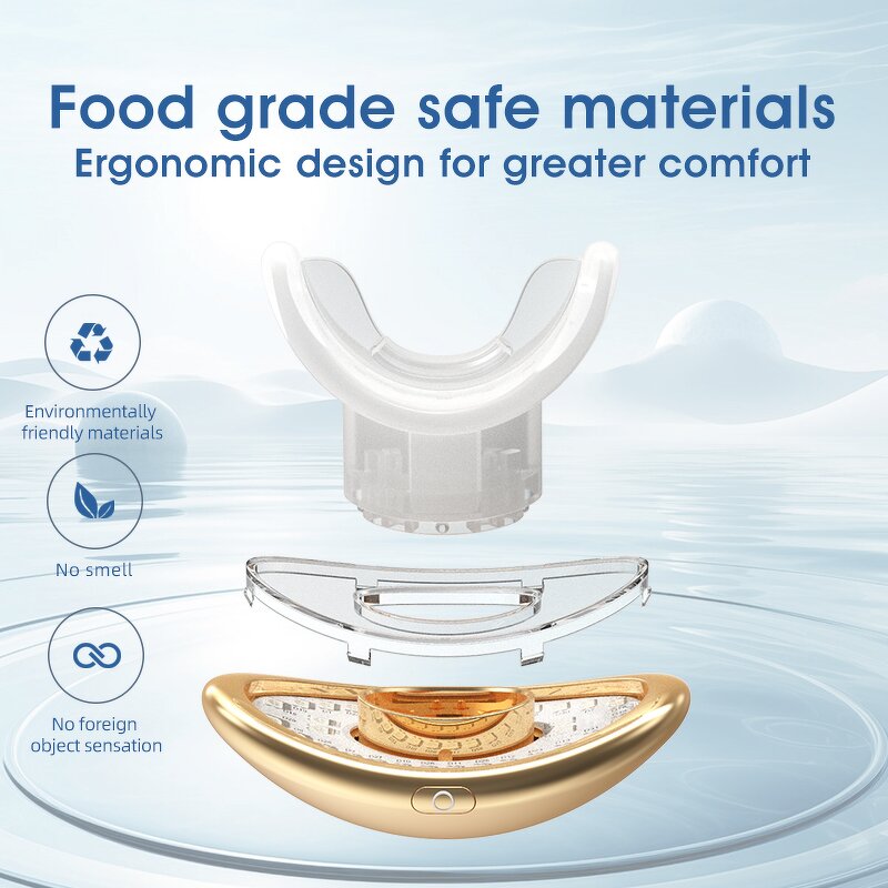 Electric Lip Plumper Manufacturer - 2024 Mini Blue Red Infrared Light Therapy Teeth Whitening Lip Enhancer