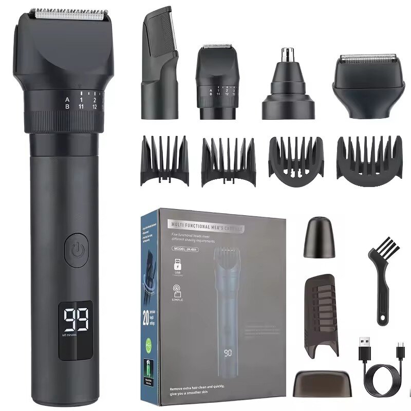 5 in 1 Hair Cutting Kit Manufacturer - New Electric Rechargeable Trimmer Clipper Shaver Grooming Tool