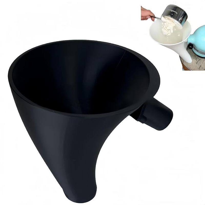Flour Funnel for KitchenAid Manufacturer - 5 Qt Anti-Splash Attachment Tilt-Head Stand Mixer 4.5-5 Quart Tool