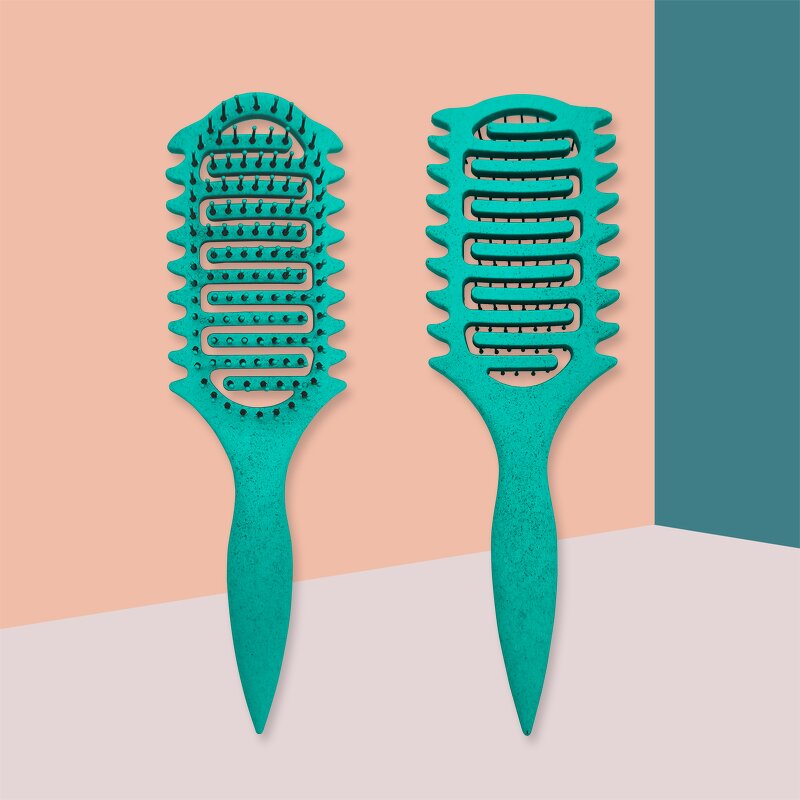 3 in 1 Curl Define Brush Manufacturer - New Assist Women Hair Styling Curling Brush Tool