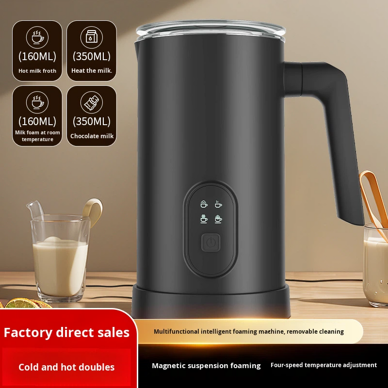 4 in 1 Coffee Maker Frother Manufacturer - Stainless Steel Hot Cold Automatic Portable Milk Mixer Tool