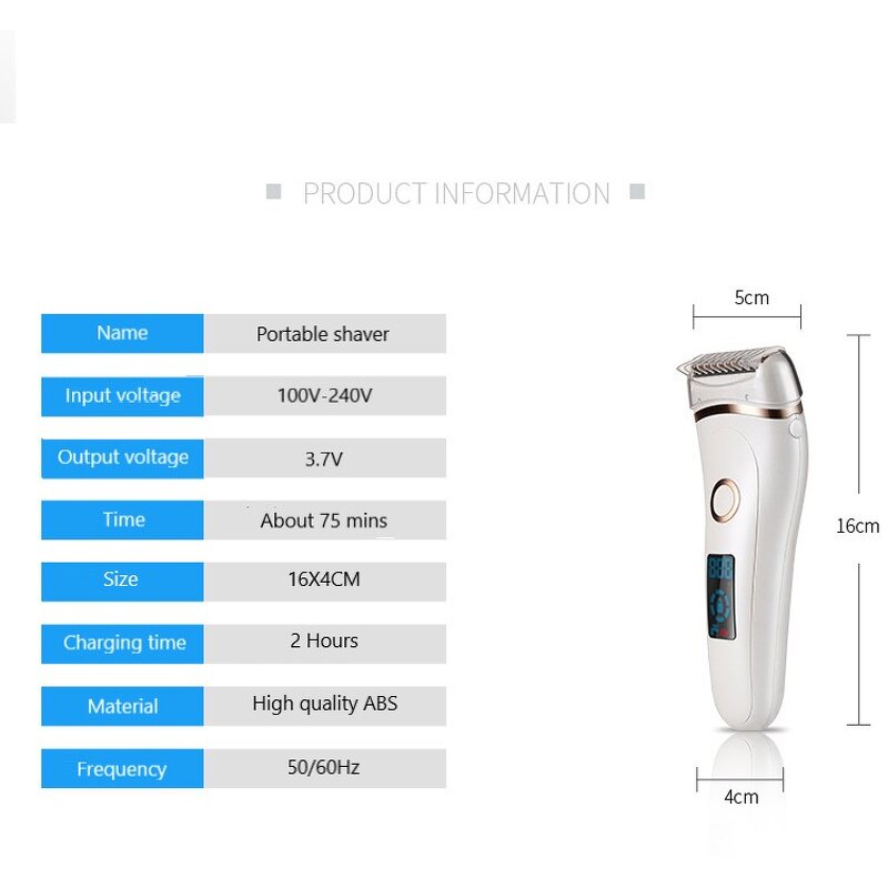 USB Lady Electric Shaver Manufacturer - Hot Sale Portable Body Facial Hair Remover Tool