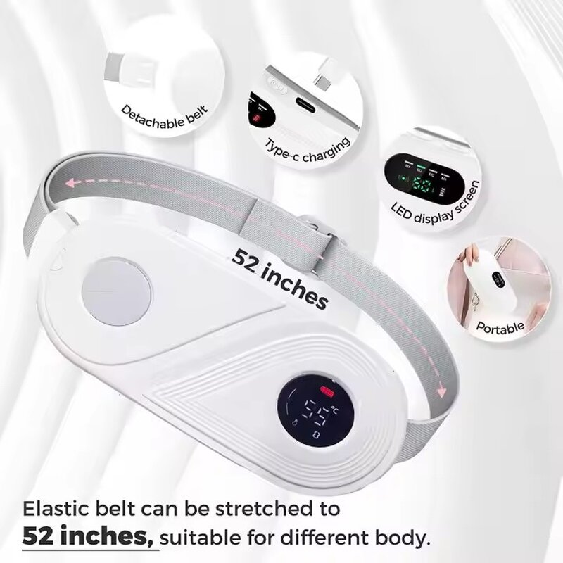 Menstrual Heating Pad Manufacturer - 2024 Cordless Period Cramp Warmer Multi-function Massage Pain Relief Tool