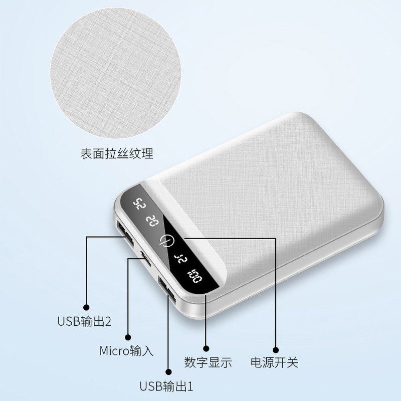 Mini Power Bank Manufacturer - New 20000 MAh Print Logo Large Capacity Mobile Power Wholesale Tool