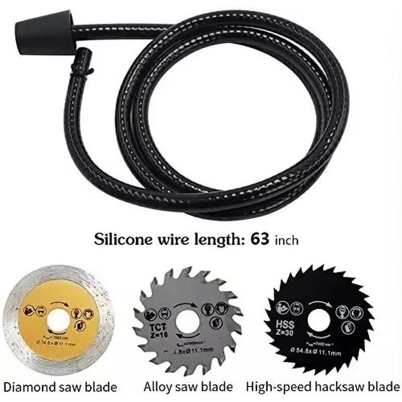 Mini Electric Circular Saw Manufacturer - 0-12mm Cutting 5 Hole Air Outlet Complete Accessories Tool