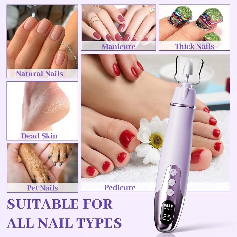 Cordless Nail Drill Machine Manufacturer - Portable Rechargeable Nail File Remover Electric Manicure Tool