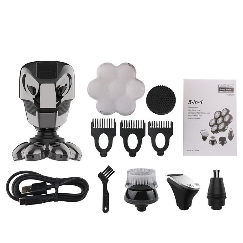 Men's 5 in 1 Electric Shaver Manufacturer - Waterproof Hair Clipper Nose Hair Trimmer Grooming Kit