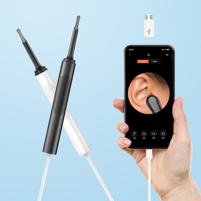 Digital Otoscope Ear Camera Manufacturer - Electric Visual Ear Scoop Kit Home Ear Wax Removal Cleaner Tool