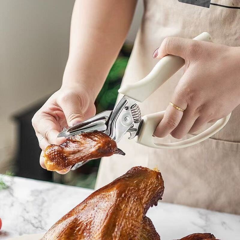 Stainless Steel Chicken Bone Scissors Manufacturer - Multifunctional Kitchen Barbecue Can Opener Protection Cover Tool