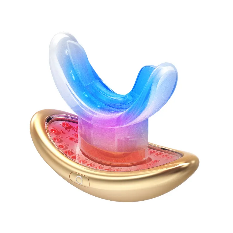 Electric Lip Plumper Manufacturer - 2024 Mini Blue Red Infrared Light Therapy Teeth Whitening Lip Enhancer