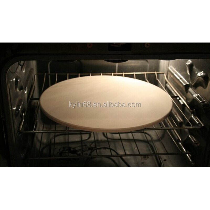 Ceramic Pizza Stone Manufacturer - With Pizza Cutter and Stainless Steel Serving Rack Baking Tool