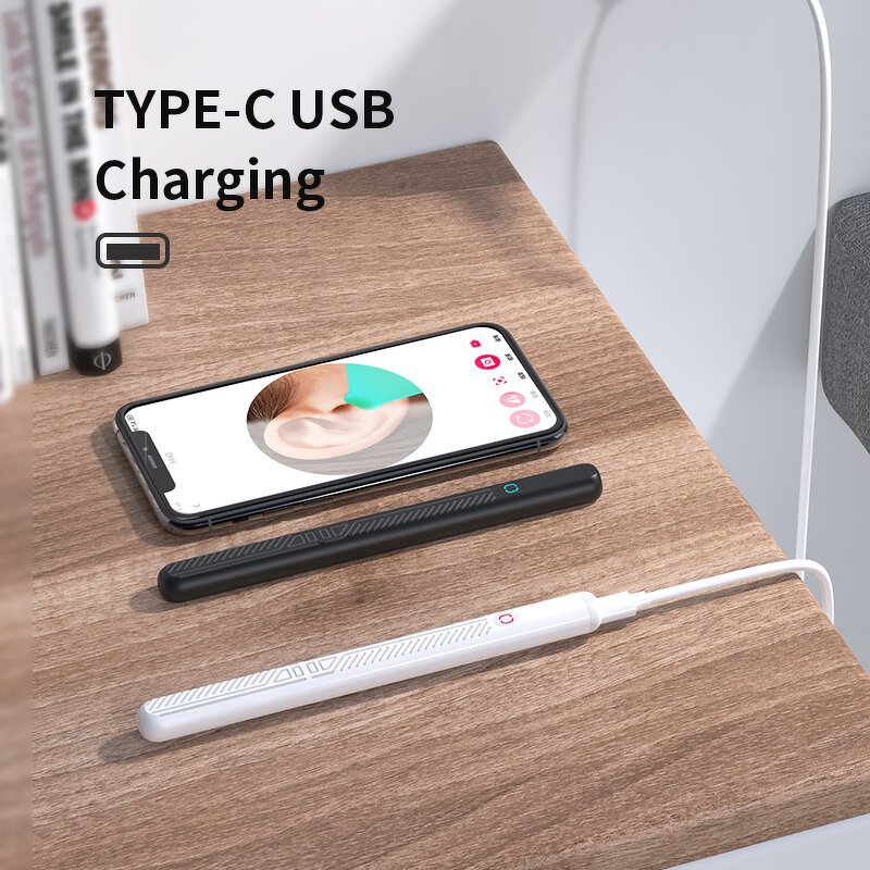 Wireless Wifi Otoscope Manufacturer - Visual Ear Pick Camera LED USB Charging Earwax Removal Tool