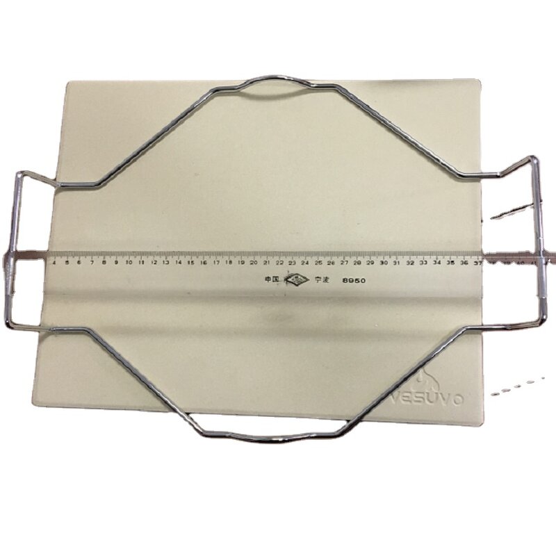 Cordierite Pizza Oven Stone Manufacturer - With Stainless Steel Rack and Pizza Shovel Baking Set