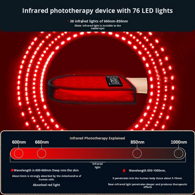 Red Light Therapy Hand Care Device Manufacturer - Adjustable Mode Physiotherapy Center Use Tool