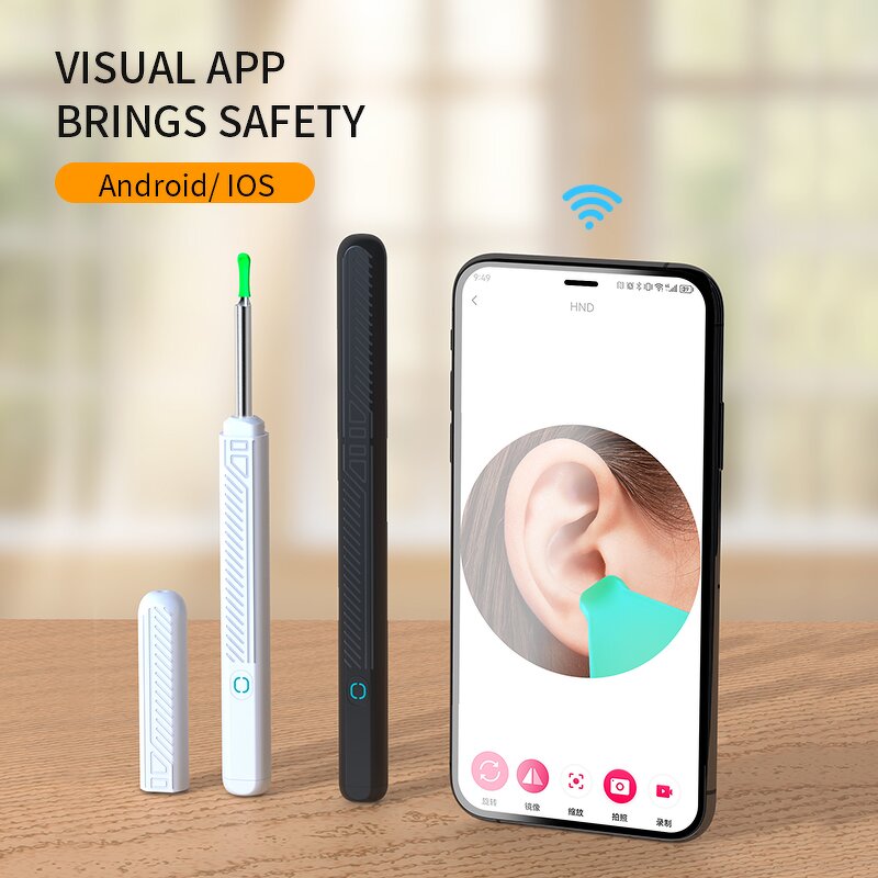 Wireless Wifi Otoscope Manufacturer - Visual Ear Pick Camera LED USB Charging Earwax Removal Tool