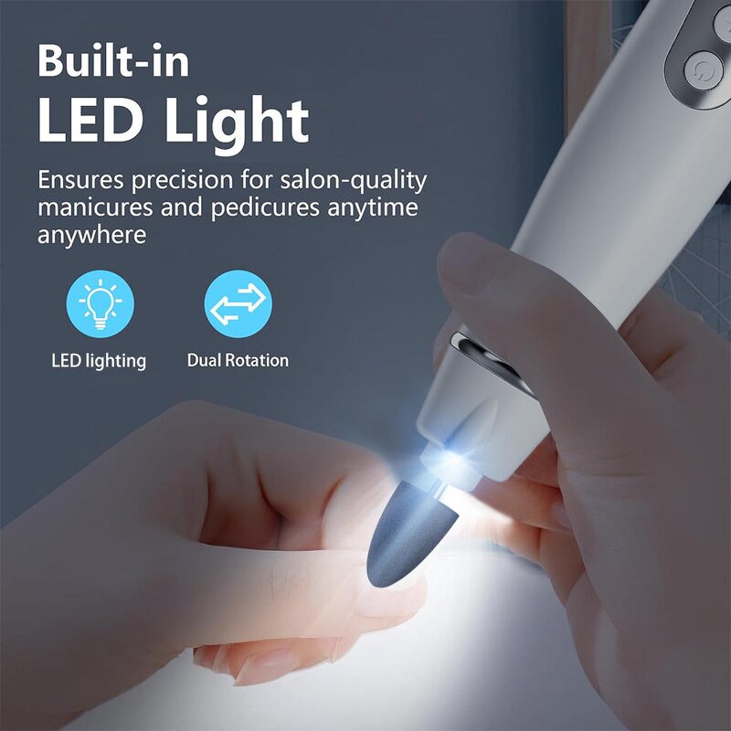 Cordless Nail Drill Machine Manufacturer - Portable Rechargeable Nail File Remover Electric Manicure Tool