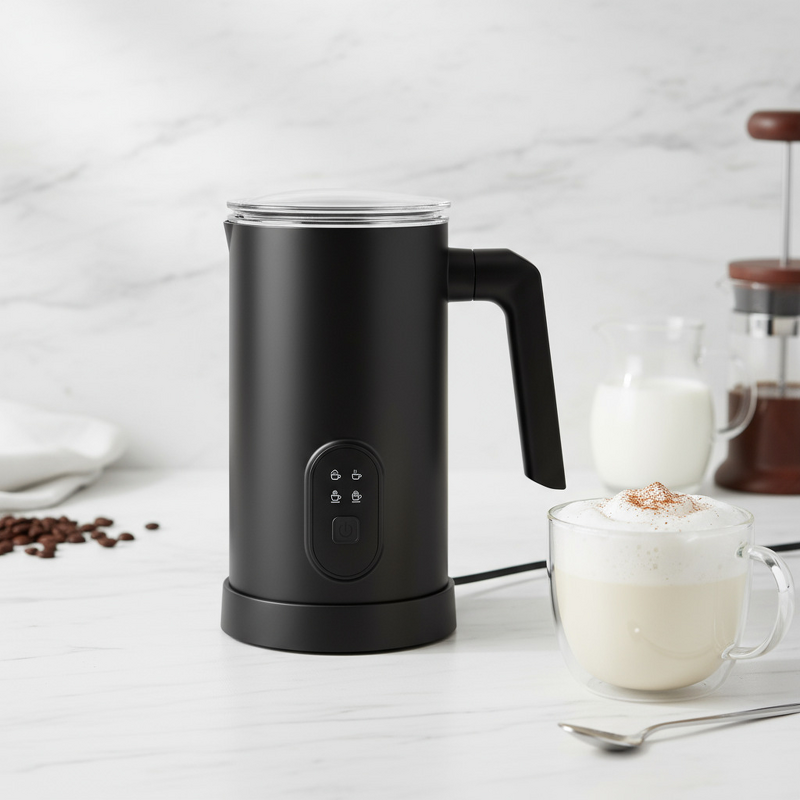 4 in 1 Coffee Maker Frother Manufacturer - Stainless Steel Hot Cold Automatic Portable Milk Mixer Tool