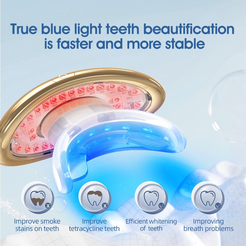 Electric Lip Plumper Manufacturer - 2024 Mini Blue Red Infrared Light Therapy Teeth Whitening Lip Enhancer