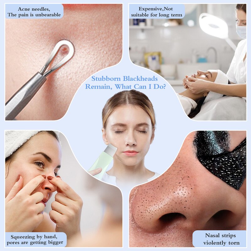 Dual-Mode Blackhead Remover Manufacturer - Handheld Skin Scrubber Face Spatula Deep Cleansing Skin Care Tool