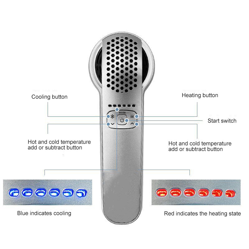 Cool Warm Facial Massager Device Manufacturer - 2023 Hot and Cold Hammer Face Lifting Beauty Skin Care Tool