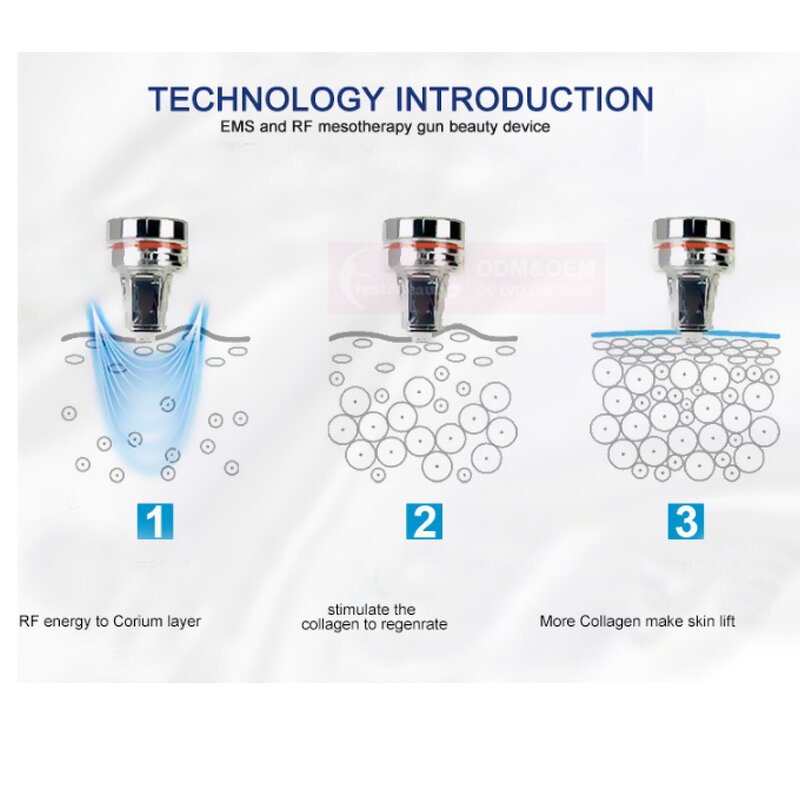 3 in 1 No Needle prp Mesotherapy Gun Manufacturer - EMS RF Facial Skin Lifting Nano MesoGun Beauty Injection Tool