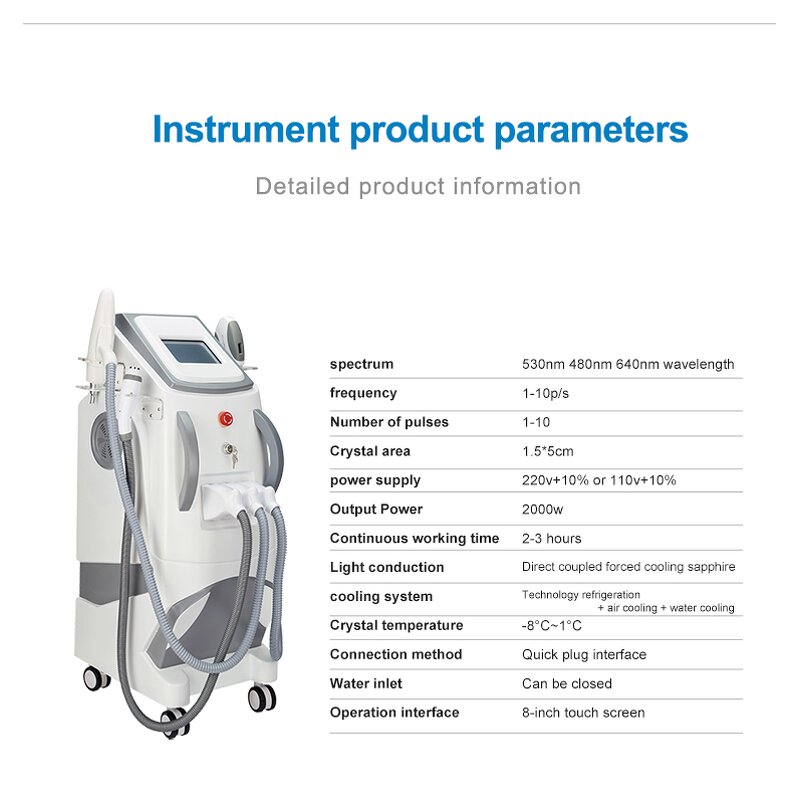 3 in 1 Opt Laser Hair Removal Machine Manufacturer - IPL 360 Magneto ND Yag Tattoo Removal RF Body Face Tool