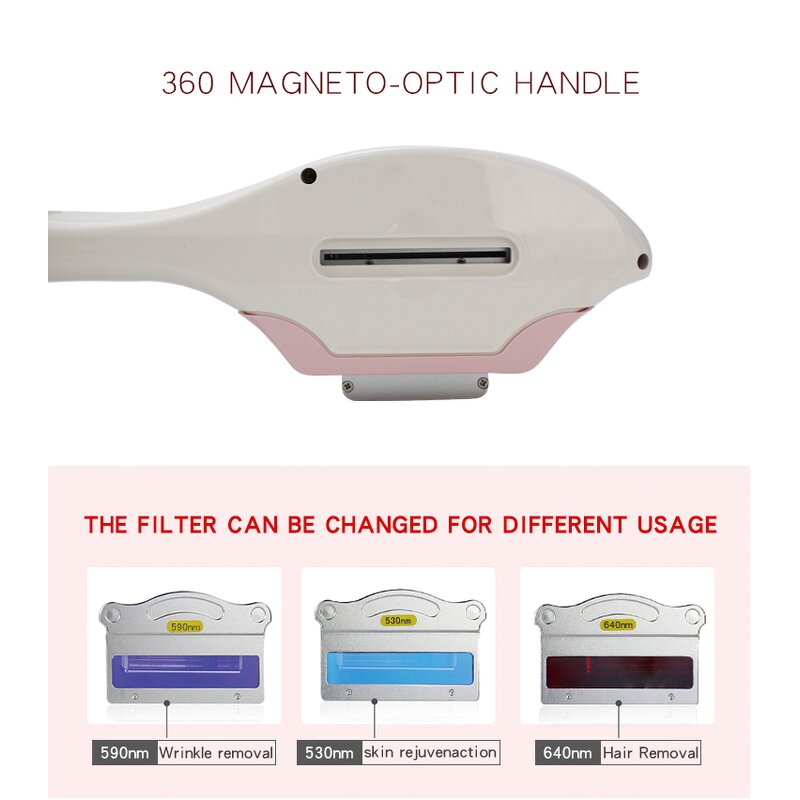DPL IPL/OPT E-light Machine Manufacturer - Wholesale ND YAG 530/640/750nm Eyebrow Hair Removal Skin Rejuvenation Tool