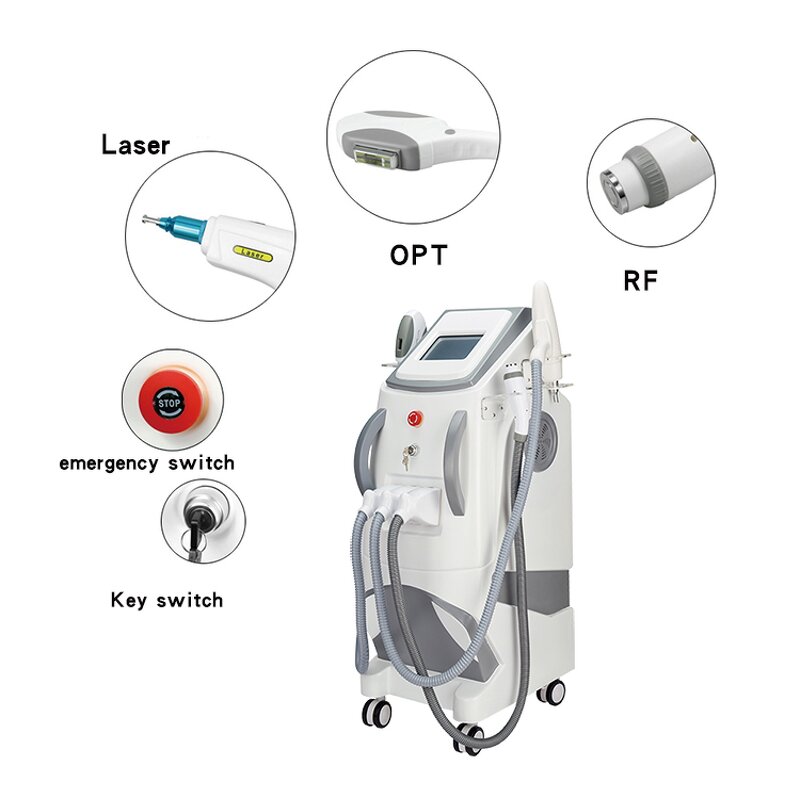 3 in 1 Opt Laser Hair Removal Machine Manufacturer - IPL 360 Magneto ND Yag Tattoo Removal RF Body Face Tool