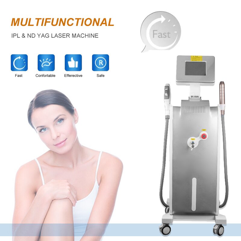 2 in 1 Dpl / Ipl Laser Machine Manufacturer - Ndyag Q Switched Tattoo Removal Hair Removal Beauty Tool