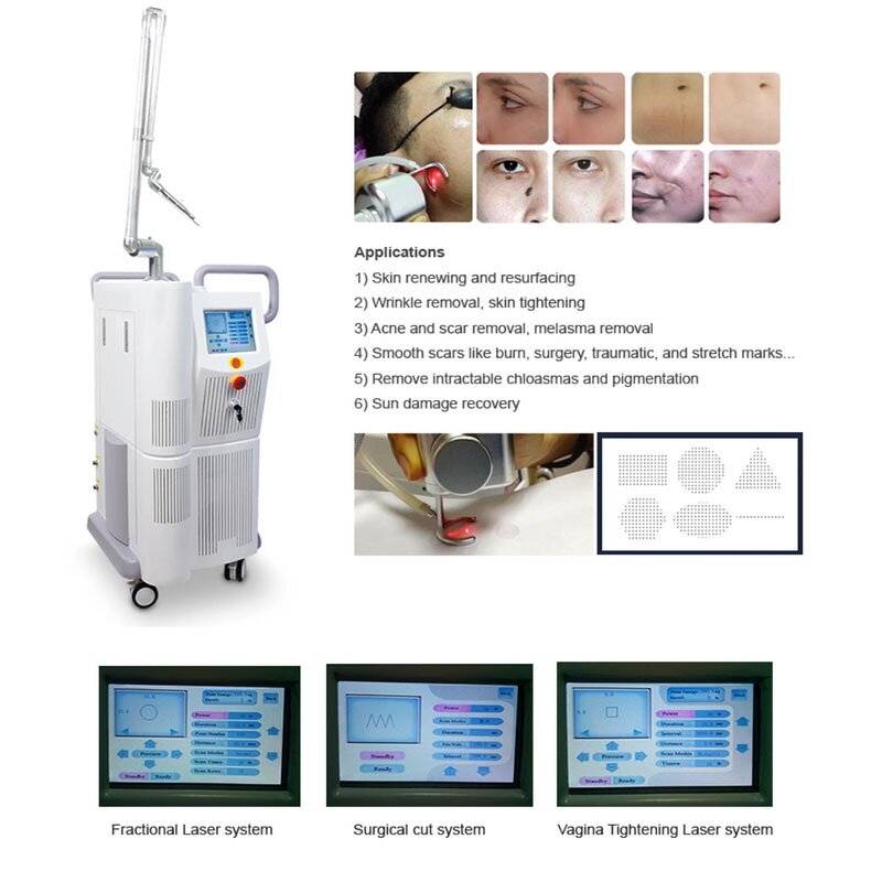 Rf Co2 Fractional Laser Machine Manufacturer - New Skin Care Scar Wrinkle Remover 10600nm 40w Metal Tube Tool