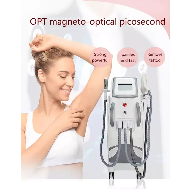 3 in 1 OPT IPL Laser Machine Manufacturer - Multifunction Nd Yag Laser Tattoo Removal Skin Rejuvenation Tool