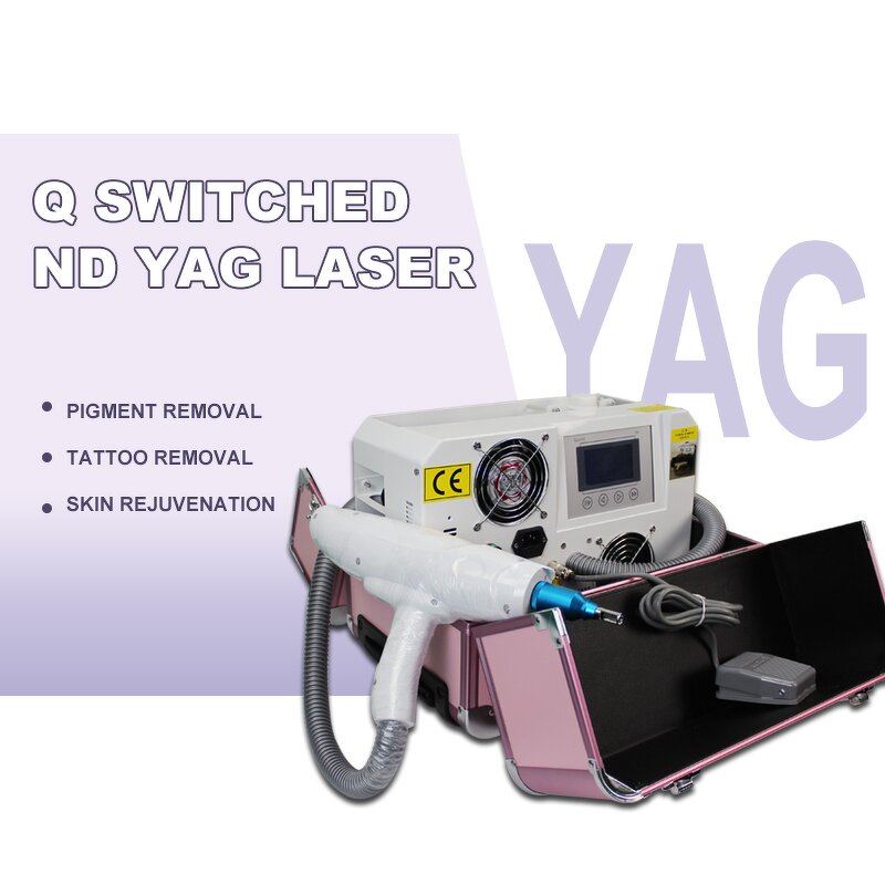 Q Switched Nd Yag Laser Machine Manufacturer - Portable 532/755/1320/1064nm Carbon Peel Eyebrow Tattoo Removal Tool