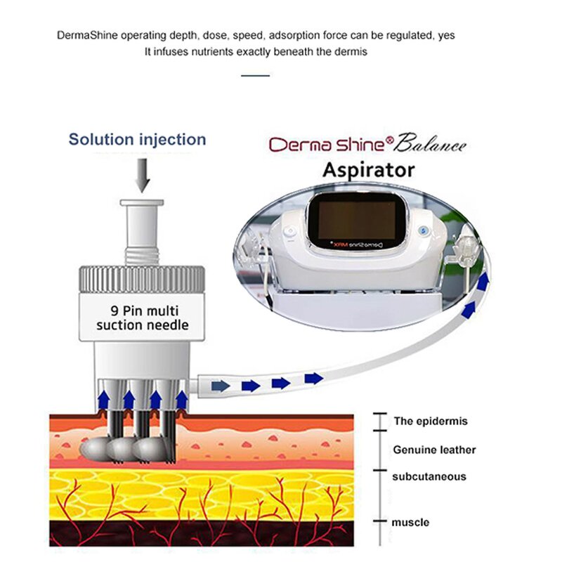 3 in 1 Mesotherapy Injection Machine Manufacturer - No Water Leakage Micro Needle RF Facial Body Meso Injector Tool