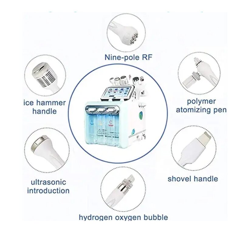 Hydra Aqua Peel Facial Machine Manufacturer - Spa H202 Water Oxygen Dermabrasion 7 In1 Skin Care Cleaning Tool