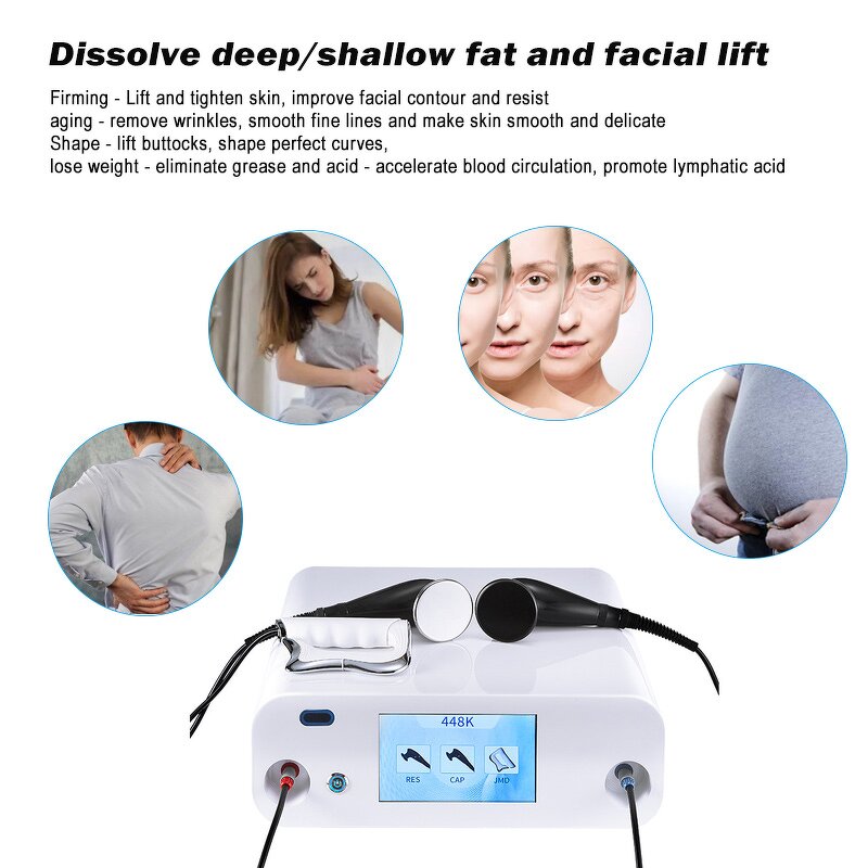 Tecar Therapy Indiba Machine Manufacturer - 448khz MonopolarRf Body Shape Weight Loss Home Use Slimming Tool