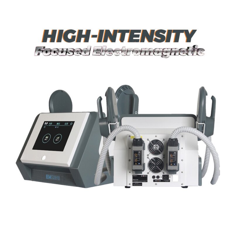 Professional RF EMS Muscle Stimulator Manufacturer - 2 Handles Fat Removal Butt Build Salon Machine with Pelvic Chair