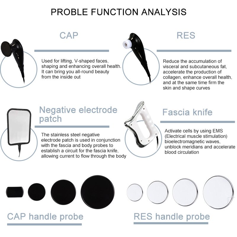 448kHz CET RET RF Machine Manufacturer - Portable 3-in-1 Facial Lifting Body Slimming Deep Heat Physiotherapy Tool
