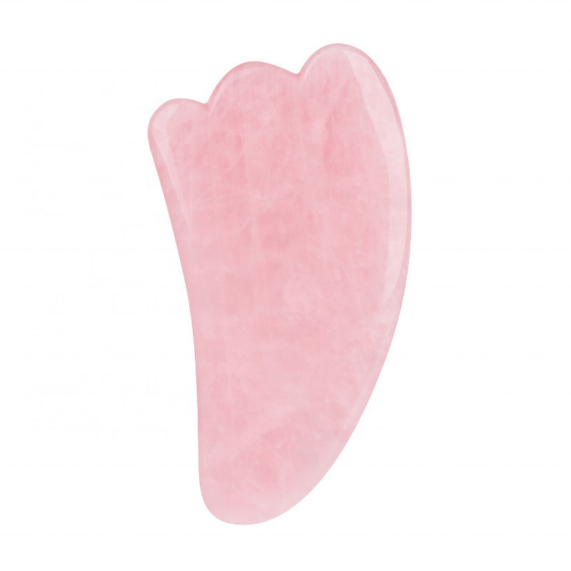 Gua Sha Tool Manufacturer - Beauty Pink Quartz Jade Gemstone for Facial Lifting