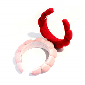 Headband Manufacturer - Custom Label Sponge Padded Soft Thick Terry Cloth Bubble