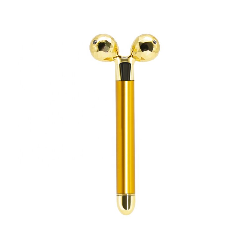 Facial Massager Manufacturer - Beauty Bar 24K Golden Pulse T Shape 3D Roller