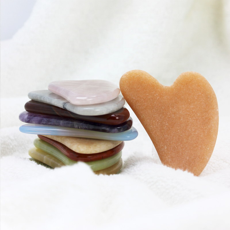 Gua Sha Tool Manufacturer - Customized Shape White Jade Quartz for Face & Neck