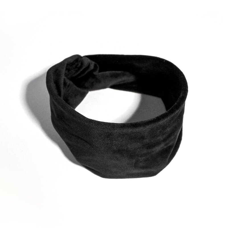 Headband Manufacturer - Velvet Stretch Cross Knotted Women Bows Vintage Sweatproof