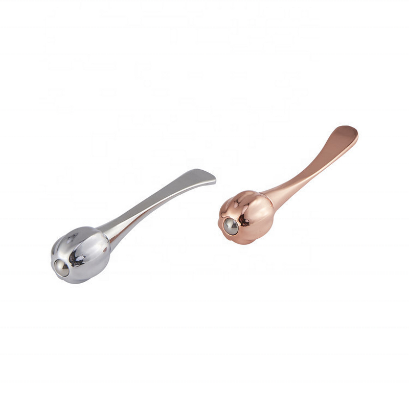 Eye Care Tools Manufacturer - 2 in 1 Metal Gold Silver Massage Stick Spoon Set