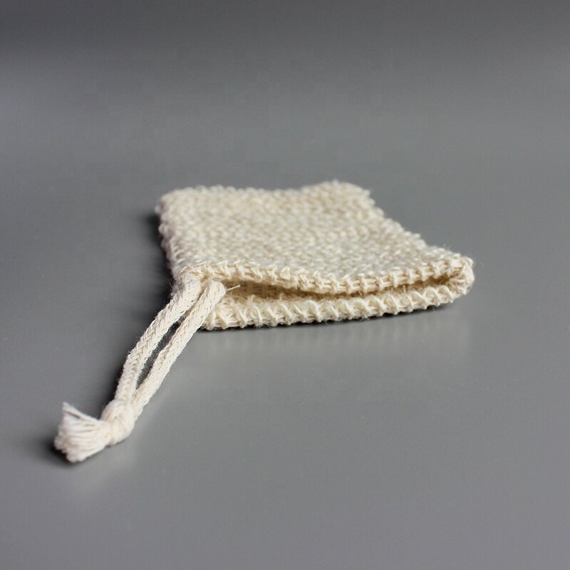 Soap Bag Manufacturer - Beige 100% Natural Biodegradable Organic Cotton Drawstring