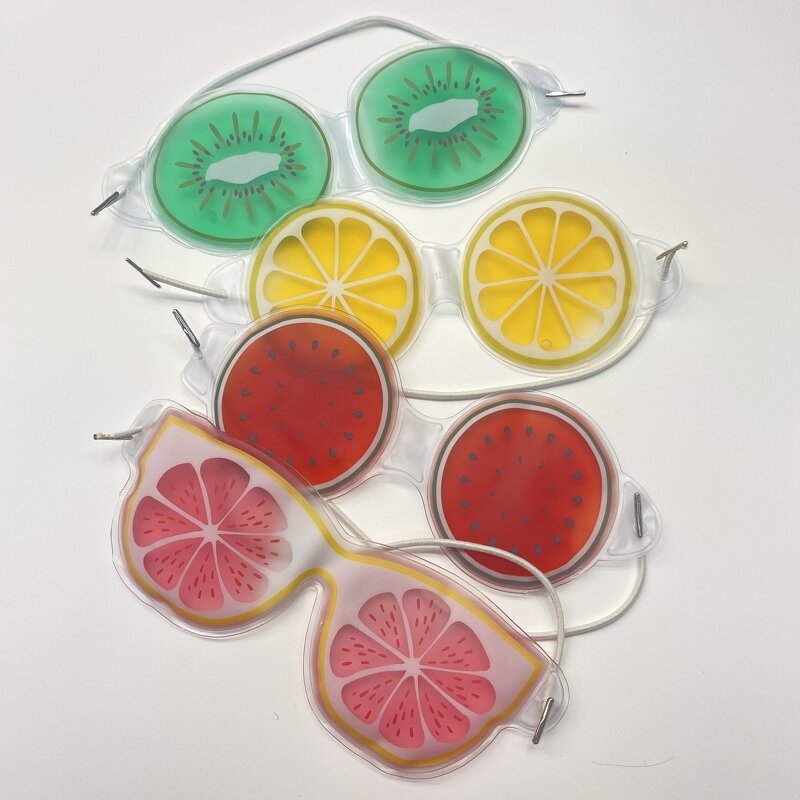 Gel Eye Mask Manufacturer - Reusable PVC Fruit Travel Cooling for Puffy Eyes