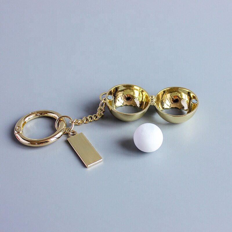 Keyring Manufacturer - Branded Luxury Custom Gold Plated Zinc Alloy with Perfume Ball