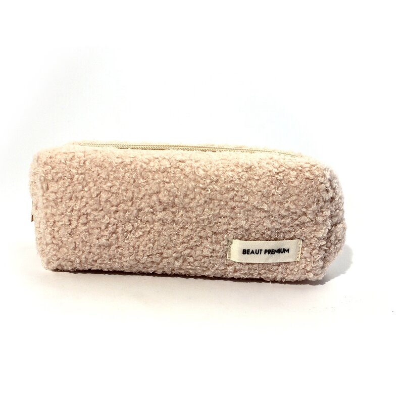 Cosmetic Storage Bag Manufacturer - Fashion Cute Cartoon Girl Recycled Teddy Velvet