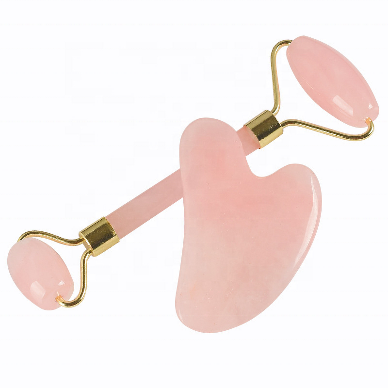 Gua Sha Tool Manufacturer - Beauty Pink Quartz Jade Gemstone for Facial Lifting