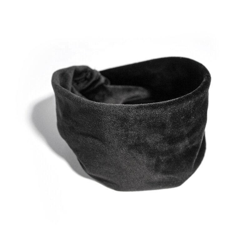 Headband Manufacturer - Velvet Stretch Cross Knotted Women Bows Vintage Sweatproof