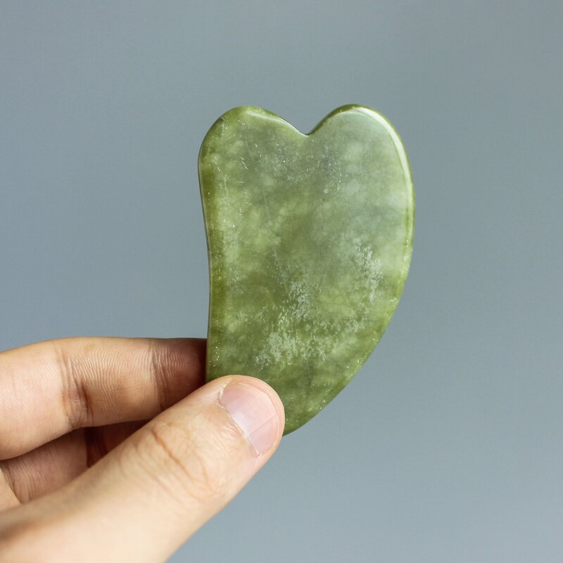 Gua Sha Stone Manufacturer - Anti Aging Natural Green Jade Xiuyan